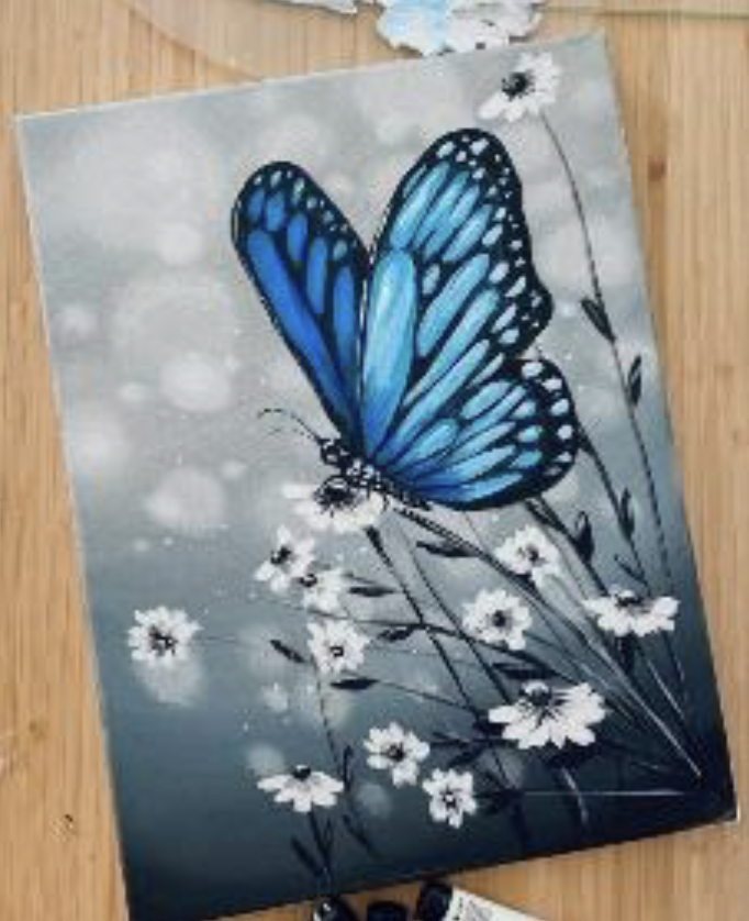 Schmetterling in Acryl