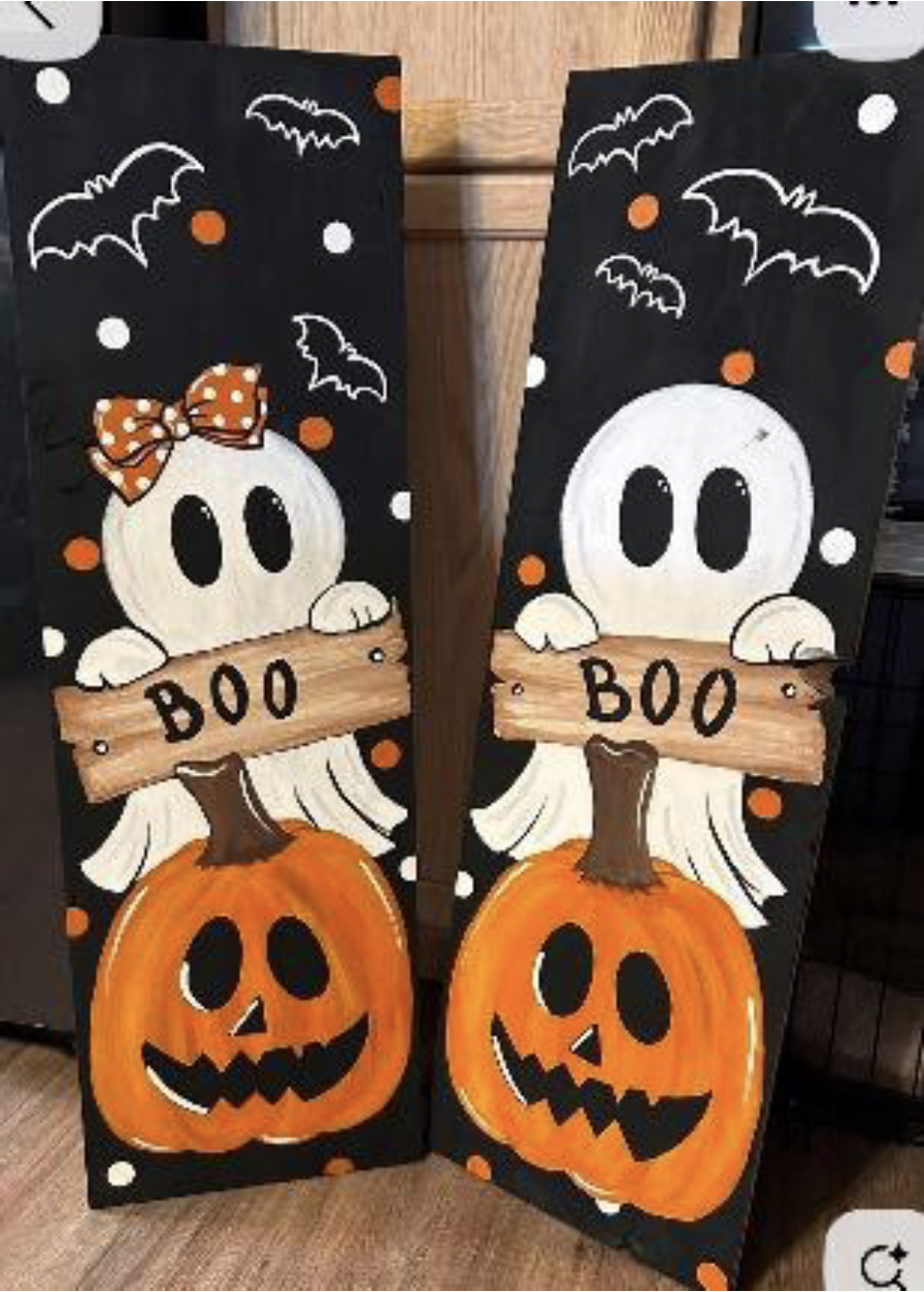 Halloween-Holzschild