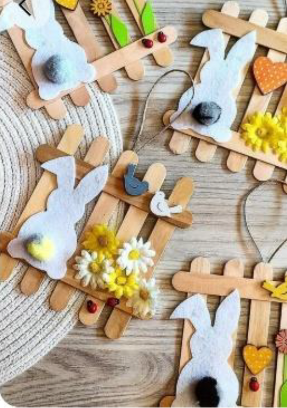 Hasenzaun zum Aufhängen basteln